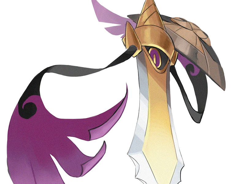 Sticker exagide aegislash gillgard pokemon pkm jeu anime type acier spectre 6g kalos noble lame par Dark-63