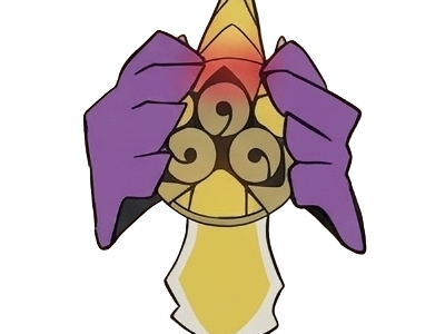 Sticker exagide aegislash gillgard pokemon pkm jeu anime type acier spectre 6g kalos noble lame par Dark-63