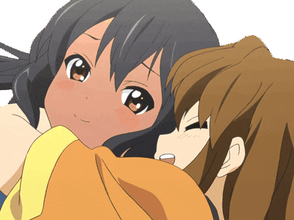 Sticker manga kj azusa nakano yui hirasawa anime hug kikoojap no background kon gif par ArchReup
