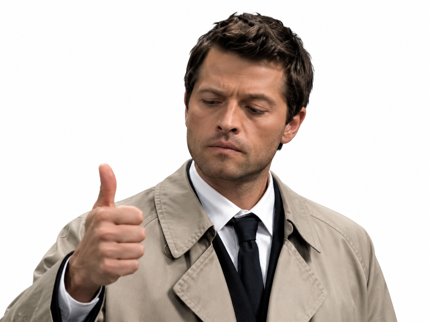 Sticker castiel supernatural ok okmonpote okay oki valider valide oui daccord par XDREAD