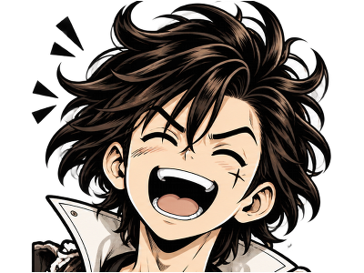 Sticker sutsugua anime manga jvc homme rire mdr ptdr fou hilarant par shemsou-hor