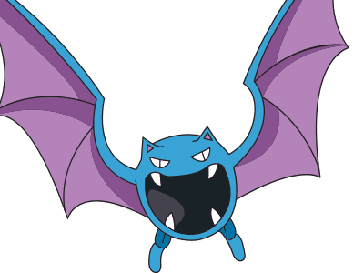 Sticker nosferalto golbat pokemon pkm jeu anime type poison vol 1g kanto chovsouris par Dark-63