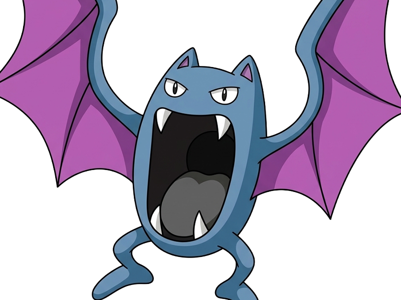 Sticker nosferalto golbat pokemon pkm jeu anime type poison vol 1g kanto chovsouris par Dark-63