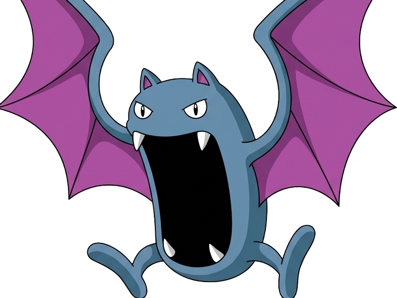 Sticker nosferalto golbat pokemon pkm jeu anime type poison vol 1g kanto chovsouris par Dark-63