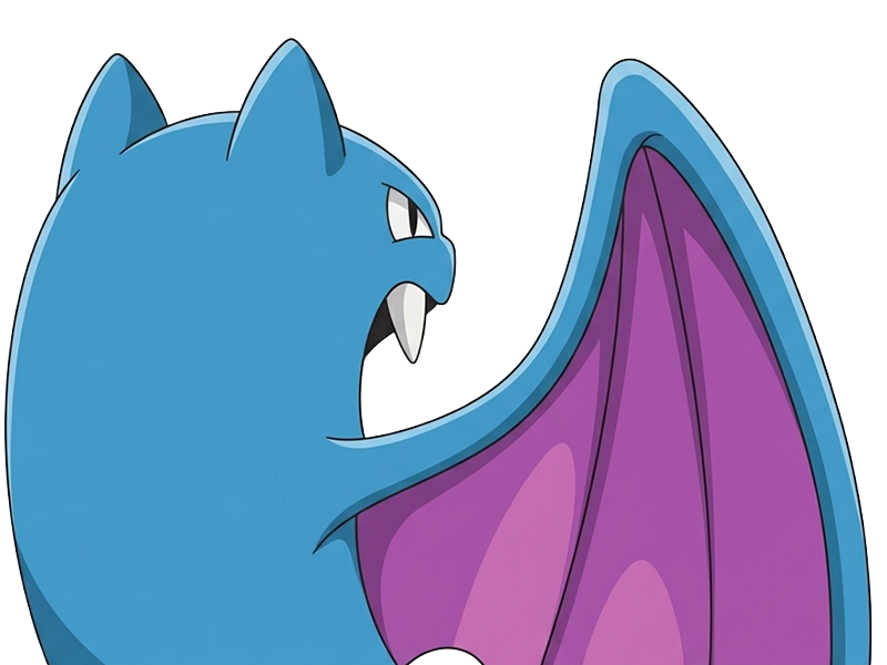 Sticker nosferalto golbat pokemon pkm jeu anime type poison vol 1g kanto chovsouris par Dark-63