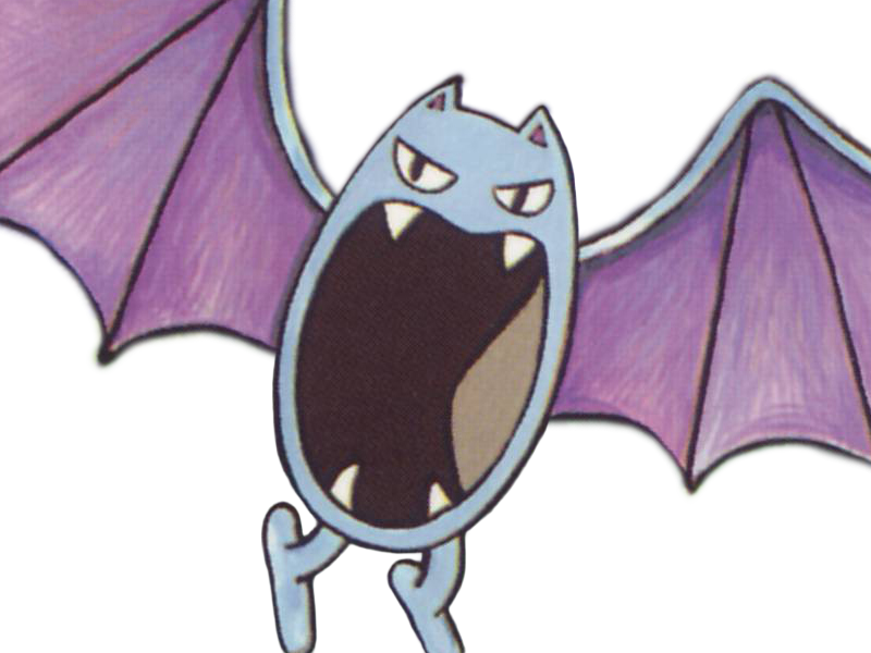 Sticker nosferalto golbat pokemon pkm jeu anime type poison vol 1g kanto chovsouris par Dark-63