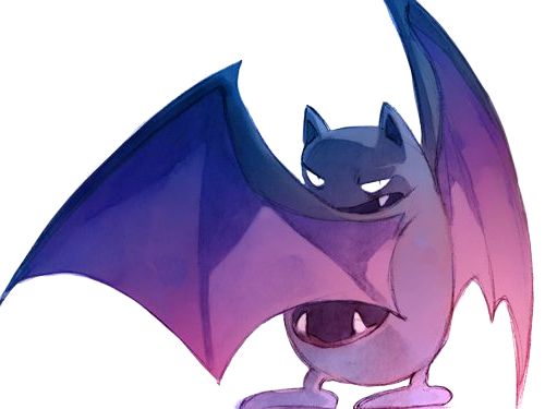 Sticker nosferalto golbat pokemon pkm jeu anime type poison vol 1g kanto chovsouris par Dark-63