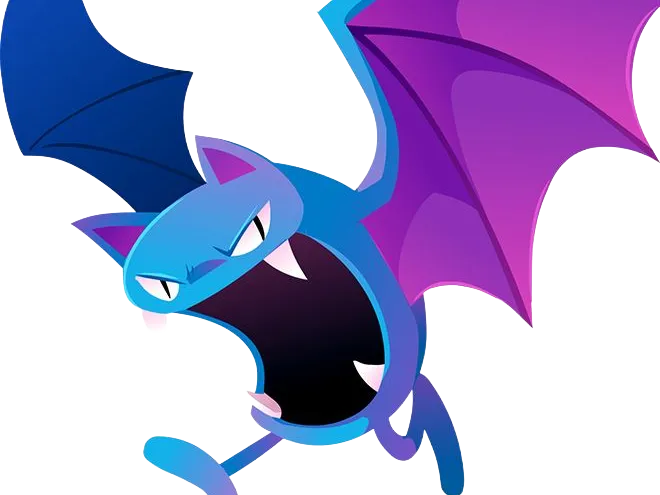 Sticker nosferalto golbat pokemon pkm jeu anime type poison vol 1g kanto chovsouris par Dark-63