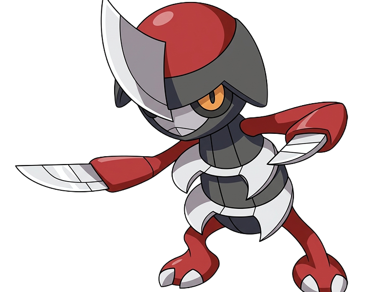 Sticker scalpion pawniard komatana pokemon pkm jeu anime type tenebres acier 5g unys coupant par Dark-63