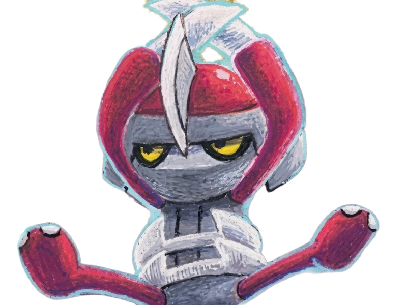 Sticker scalpion pawniard komatana pokemon pkm jeu anime type tenebres acier 5g unys coupant par Dark-63