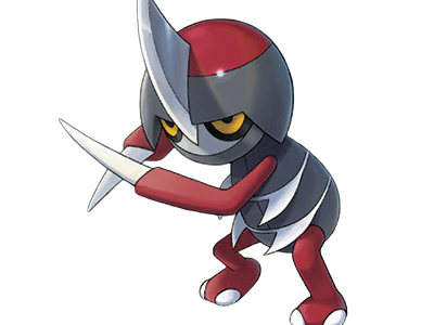 Sticker scalpion pawniard komatana pokemon pkm jeu anime type tenebres acier 5g unys coupant par Dark-63