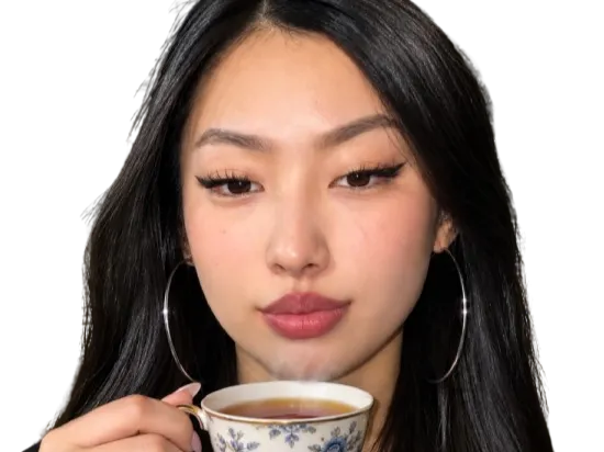 Sticker asiatique kirghizistan belle regard badass 4tteam style tasse the par Tromperie