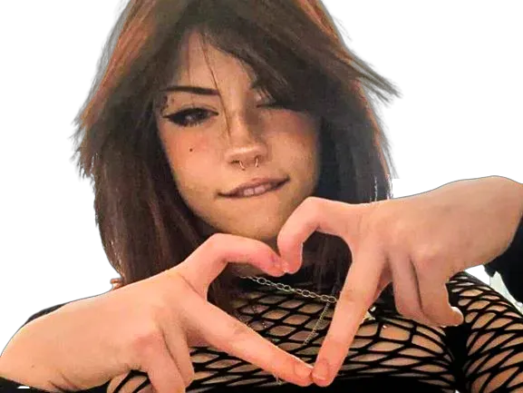 Sticker coeur fille femme meuf grunge love amour mains doigts heart emo mignonne knifos edit glock par Crytek