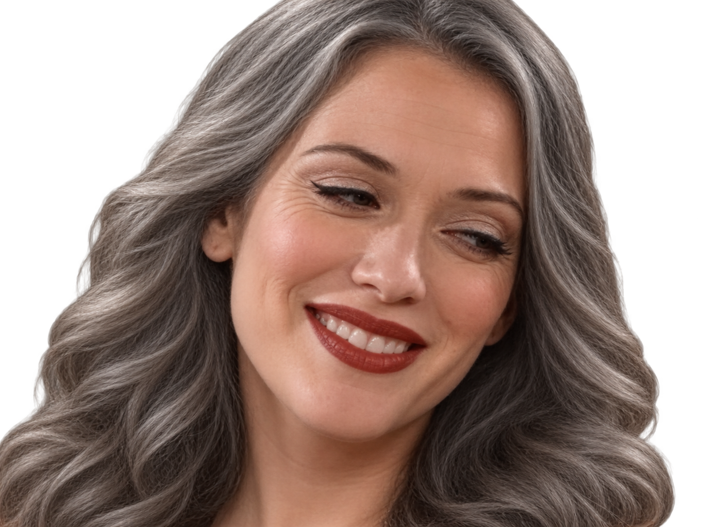 Sticker kate dennings femme actrice americaine 2 broke girls vieille cheveux gris par DingueDeKat