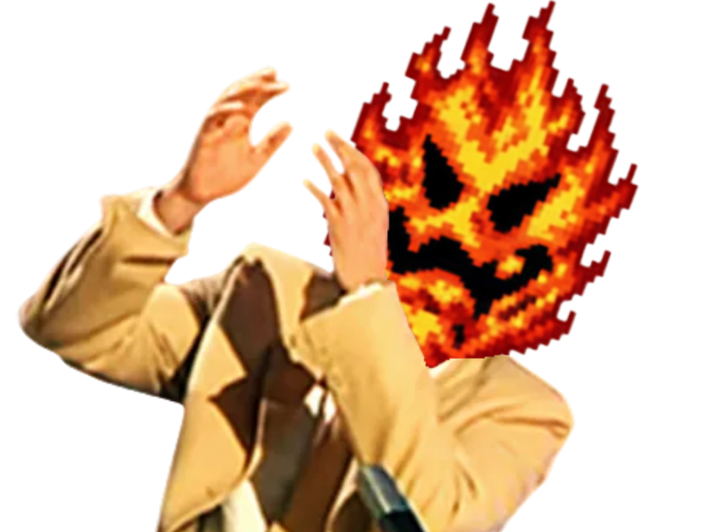Sticker laves fatales risitas issou jesus bras leve mario 64 nintendo aya feu tete par LavesFatales