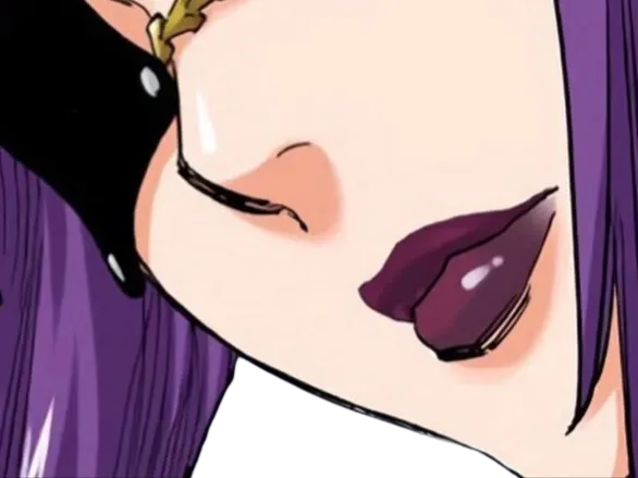 Sticker katen kyokotsu bleach cheveux violet yeux vert bandeau frange crane fic bloop par Bl0op