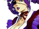 katen kyokotsu bleach cheveux violet yeux vert bandeau frange crane fic bloop