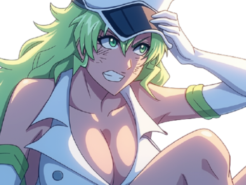 Sticker candice catnipp bleach cheveux yeux vert eclair tonnerre foudre electricite bronte fic bloop par Bl0op