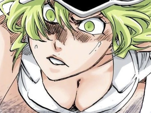 Sticker candice catnipp bleach cheveux yeux vert eclair tonnerre foudre electricite bronte fic bloop par Bl0op