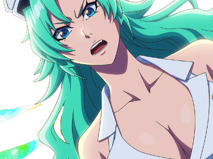 Sticker candice catnipp bleach cheveux yeux vert eclair tonnerre foudre electricite bronte fic bloop par Bl0op