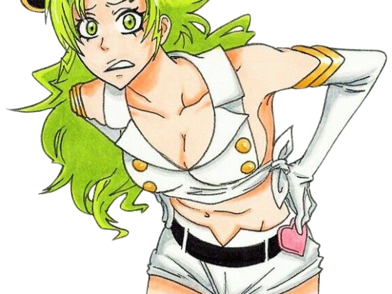 Sticker candice catnipp bleach cheveux yeux vert eclair tonnerre foudre electricite bronte fic bloop par Bl0op