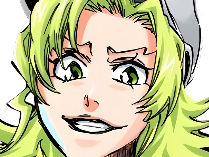 Sticker candice catnipp bleach cheveux yeux vert eclair tonnerre foudre electricite bronte fic bloop par Bl0op