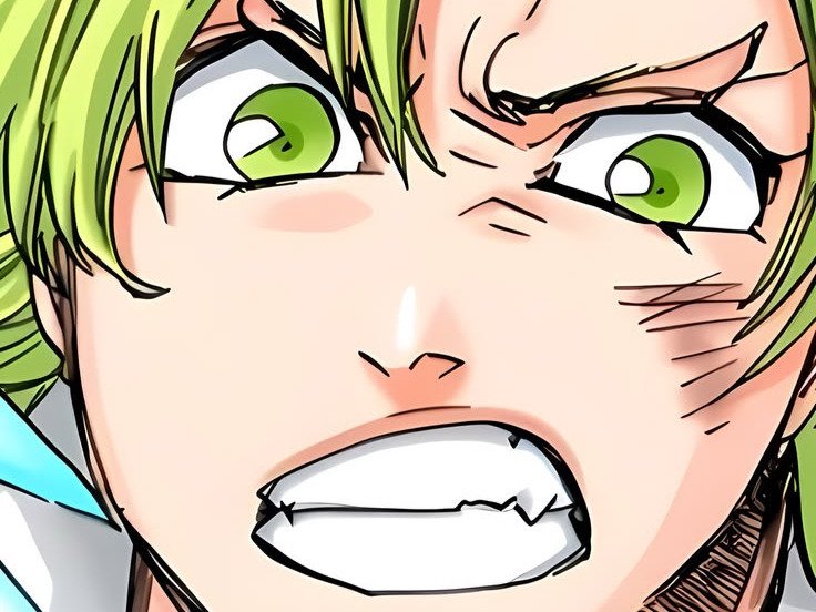 Sticker candice catnipp bleach cheveux yeux vert eclair tonnerre foudre electricite bronte fic bloop par Bl0op