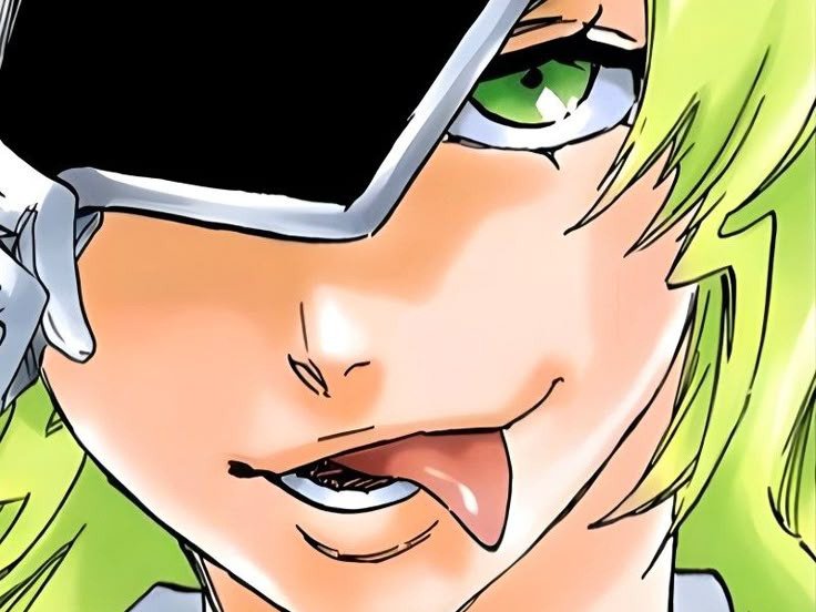 Sticker candice catnipp bleach cheveux yeux vert eclair tonnerre foudre electricite bronte fic bloop par Bl0op