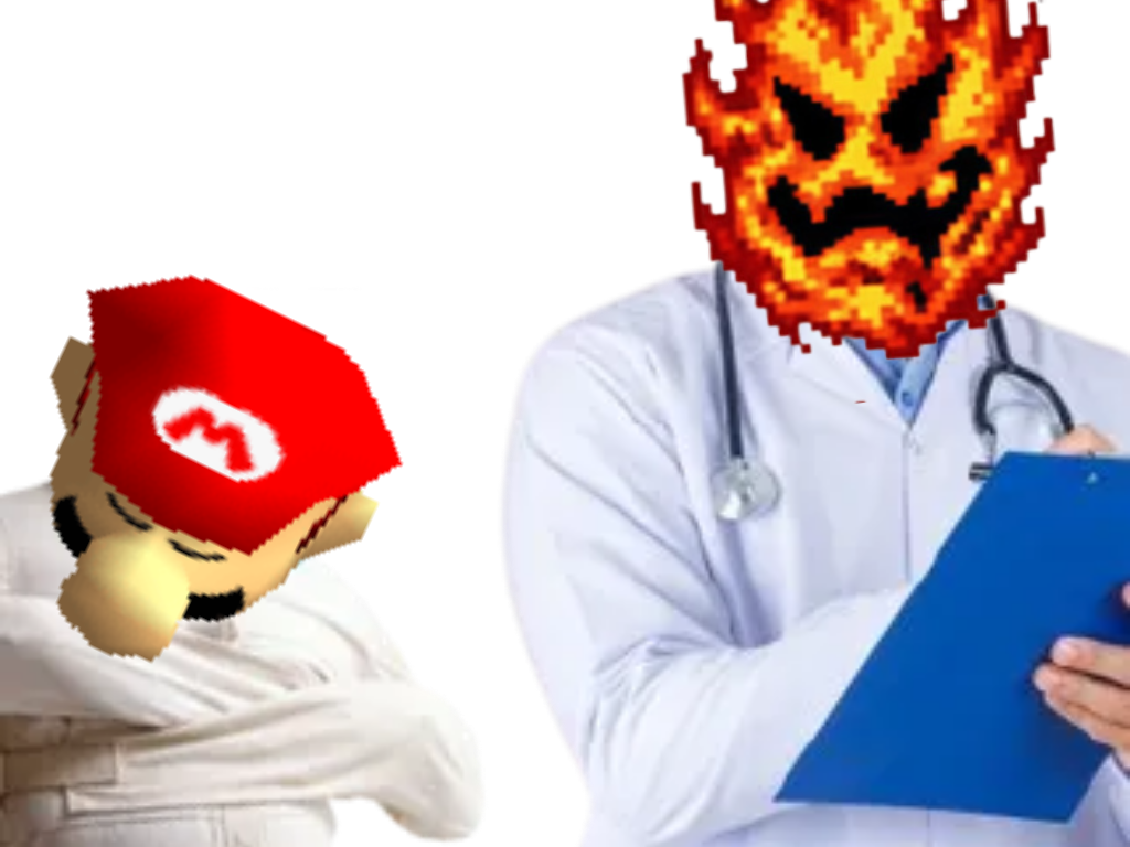 Sticker laves fatales risitas issou zinzin psy fou camisole mario 64 feu tete aya jesus gitgud par LavesFatales