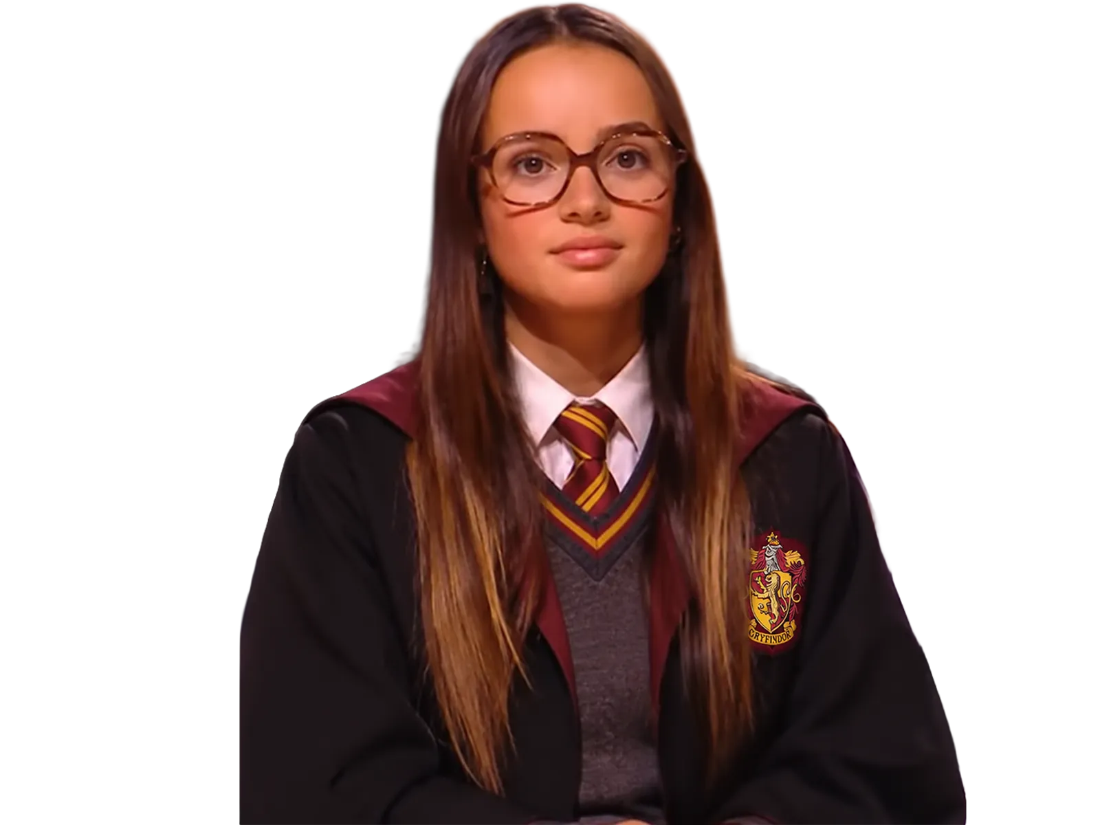 Sticker louise montagon droitard lunettes harry potter gryffondor sexy brune par FedUniqlo