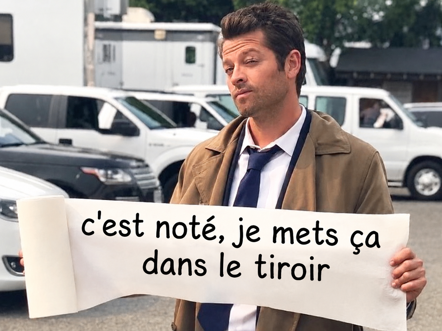 Sticker castiel supernatural raf rienafoutre balec ok par XDREAD