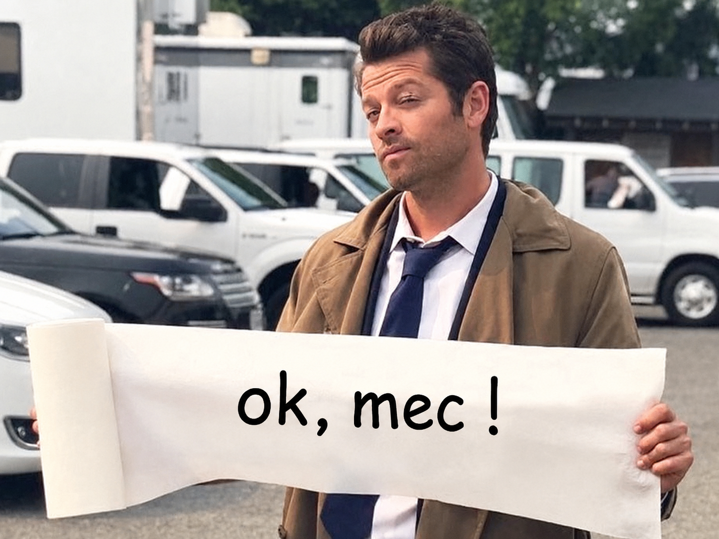 Sticker castiel supernatural raf rienafoutre balec ok okmec par XDREAD