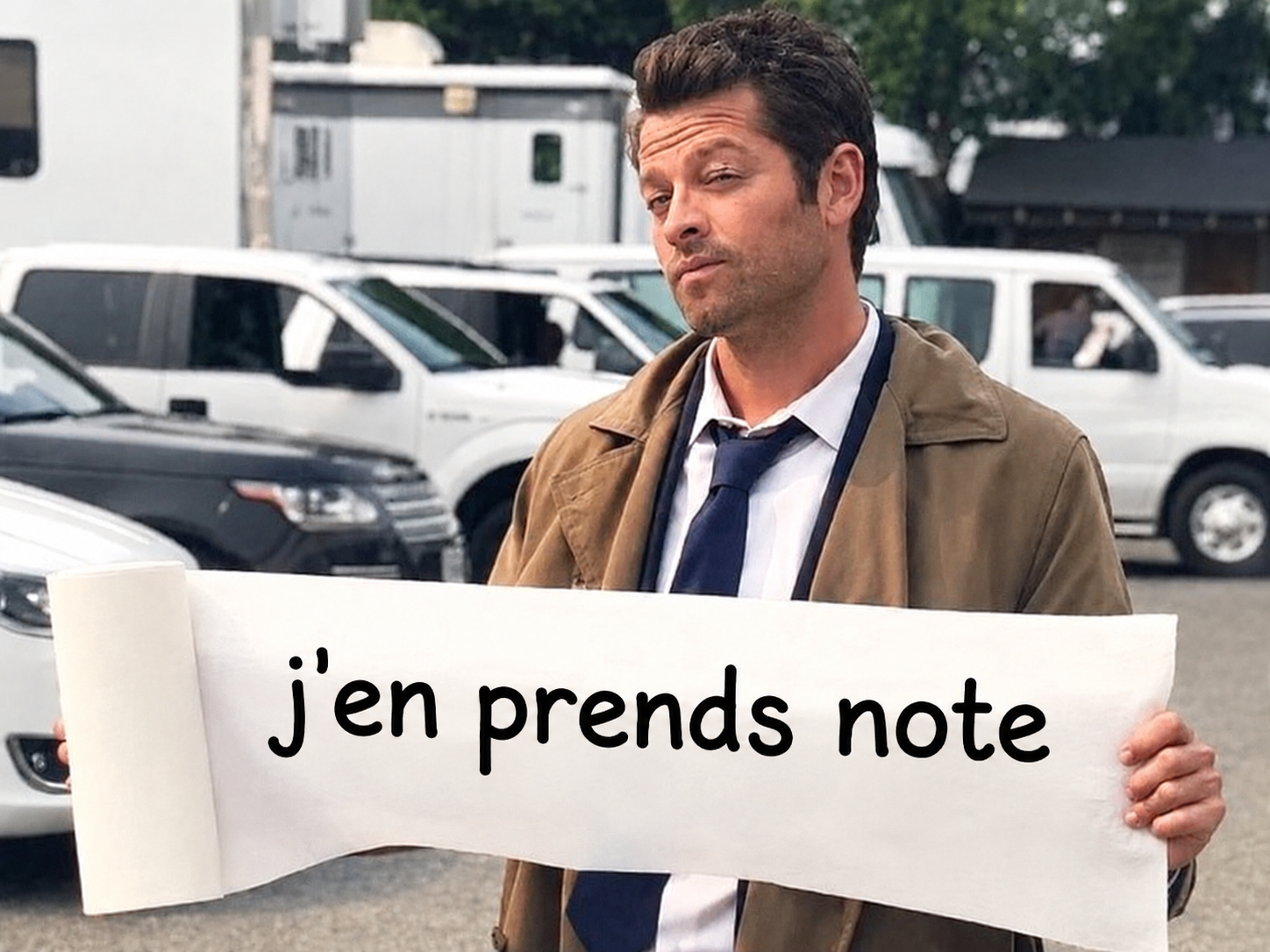 Sticker castiel supernatural raf rienafoutre balec ok okmec par XDREAD