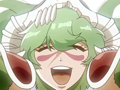 Sticker nelliel tu odelschwanck nell bleach cheveux vert yeux jaune masque arrancar fic bloop par Bl0op