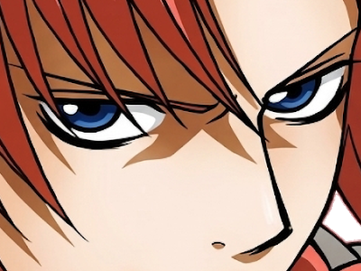 Sticker kamui yato gintama anime manga homme clan yato extraterrestre amanto roux yeux bleus par Dark-63