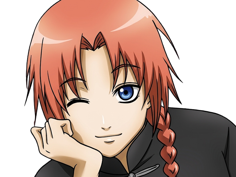 Sticker kamui yato gintama anime manga homme clan yato extraterrestre amanto roux yeux bleus par Dark-63