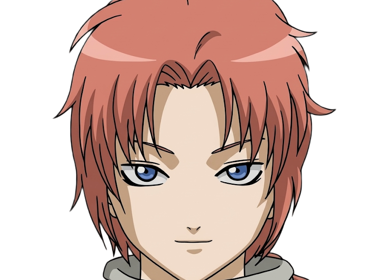Sticker kamui yato gintama anime manga homme clan yato extraterrestre amanto roux yeux bleus par Dark-63