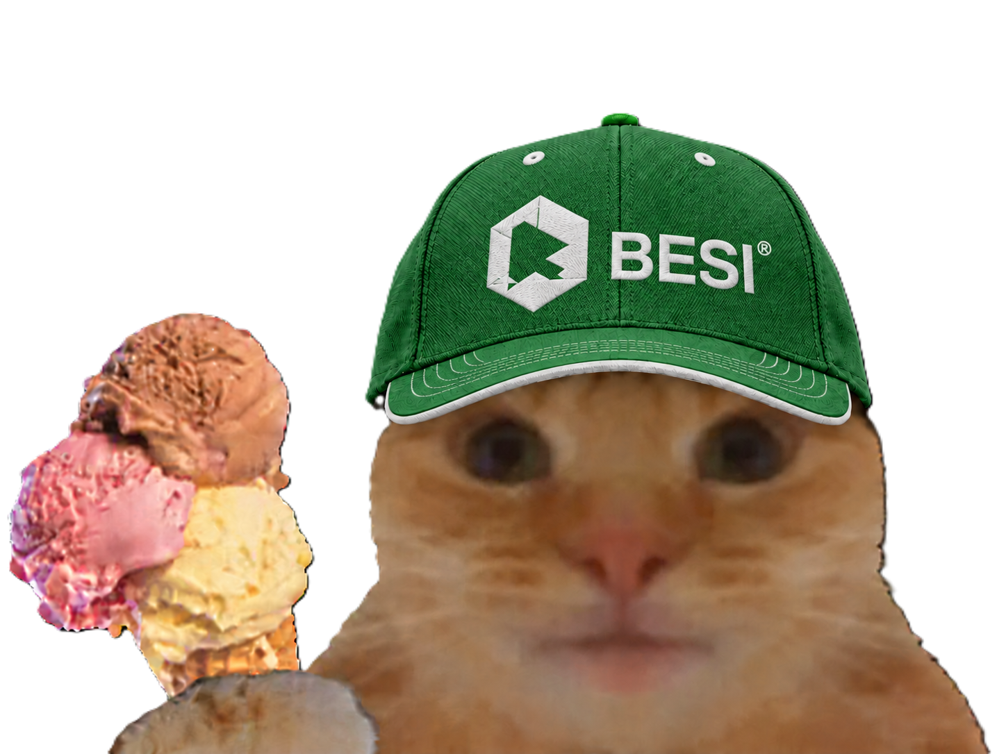 Sticker chat casquette bourse datacenter glace compute besi hybrid bonding semicap par Percevalois