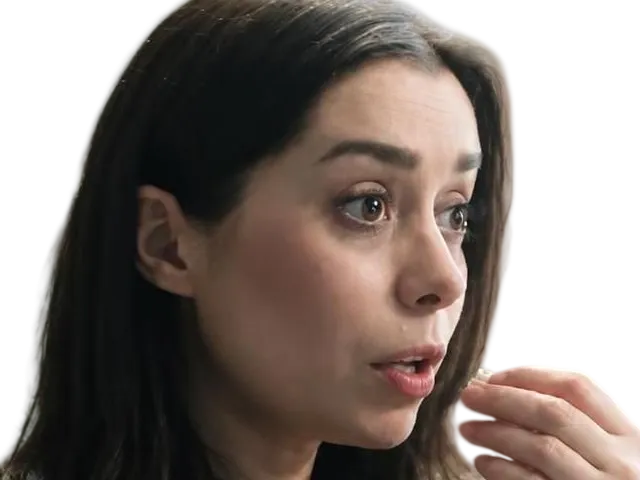Sticker cristin milioti actrice femme brune grands yeux marron par Hapi_meal