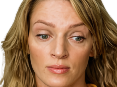 Sticker uma thurman kill bill beatrix kiddo blonde yeux bleu rose dassonville fic bloop par Bl0op