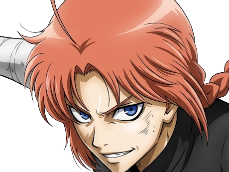 Sticker kamui yato gintama anime manga homme clan yato extraterrestre amanto roux yeux bleus par Dark-63