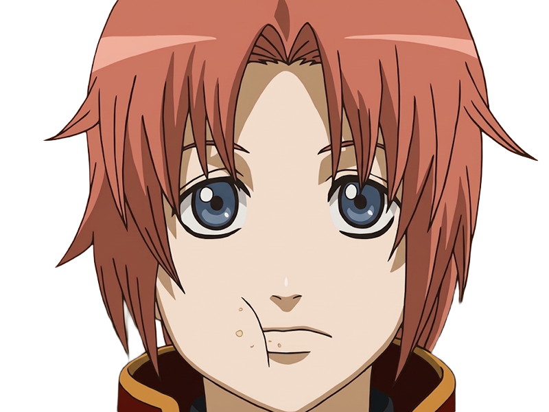 Sticker kamui yato gintama anime manga homme clan yato extraterrestre amanto roux yeux bleus par Dark-63