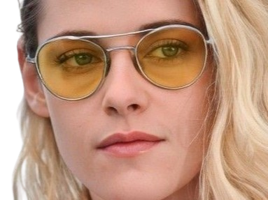 Sticker kristen stewart actrice americaine blonde yeux verts femme cannes lunettes annees 2022 2020s par PubliusOvidius