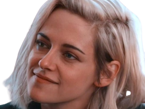 Sticker kristen stewart actrice americaine blonde yeux verts femme sans lunettes annees 2022 2020s par PubliusOvidius