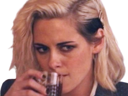 Sticker kristen stewart actrice americaine blonde yeux verts femme sans lunettes annees 2022 2020s par PubliusOvidius