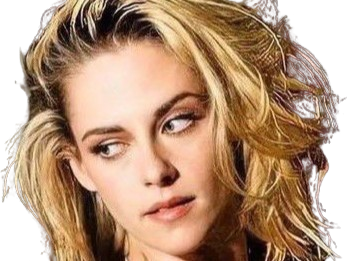 Sticker kristen stewart actrice americaine blonde yeux verts femme sans lunettes annees 2022 2020s par PubliusOvidius