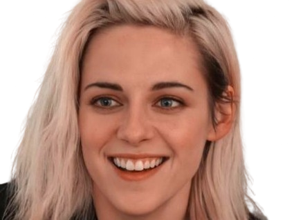 Sticker kristen stewart actrice americaine blonde yeux verts femme sans lunettes annees 2022 2020s par PubliusOvidius