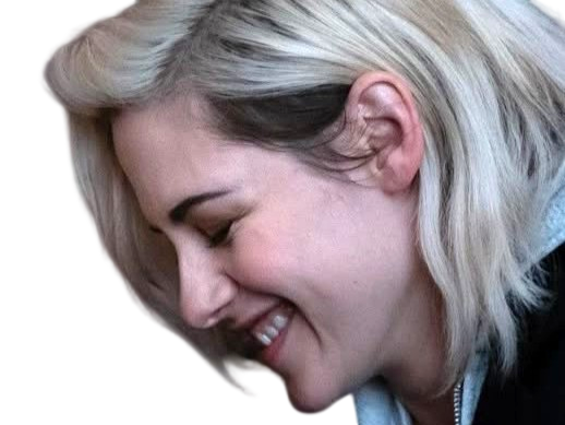 Sticker kristen stewart actrice americaine blonde yeux verts femme sans lunettes annees 2022 2020s par PubliusOvidius
