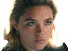 florence pugh yelena belova thunderbolts actrice britannique anglaise blonde cheveux courts yeux verts femme