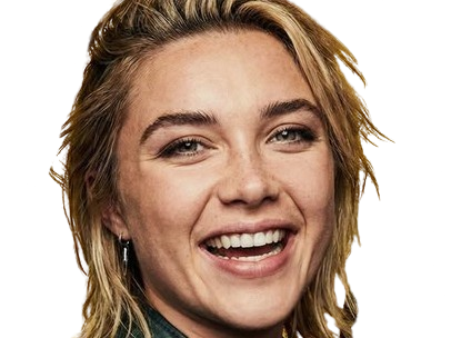 Sticker florence pugh yelena belova thunderbolts actrice britannique anglaise blonde cheveux courts yeux verts femme par PubliusOvidius